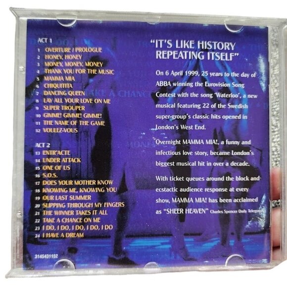 Mamma Mia! Original Cast Recording Album CD - Picture 4 of 4